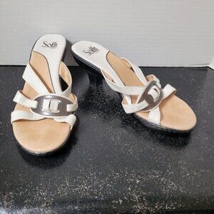 Sofft White Sandal Heels